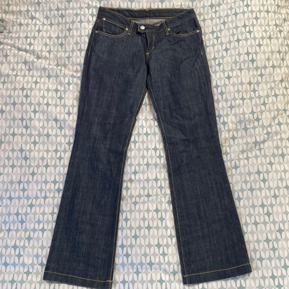 Vintage Paper Denim Cloth Flare Jeans